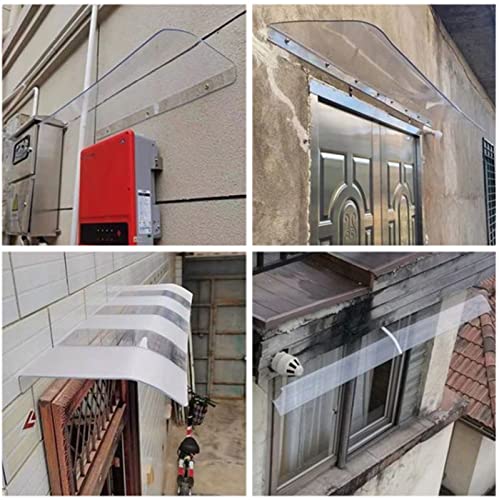 Toldo de policarbonato para ventana y puerta exterior con panel hueco 2