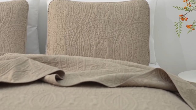 Amazon.com: Chezmoi Collection Austin 3-piece Oversized Bedspread