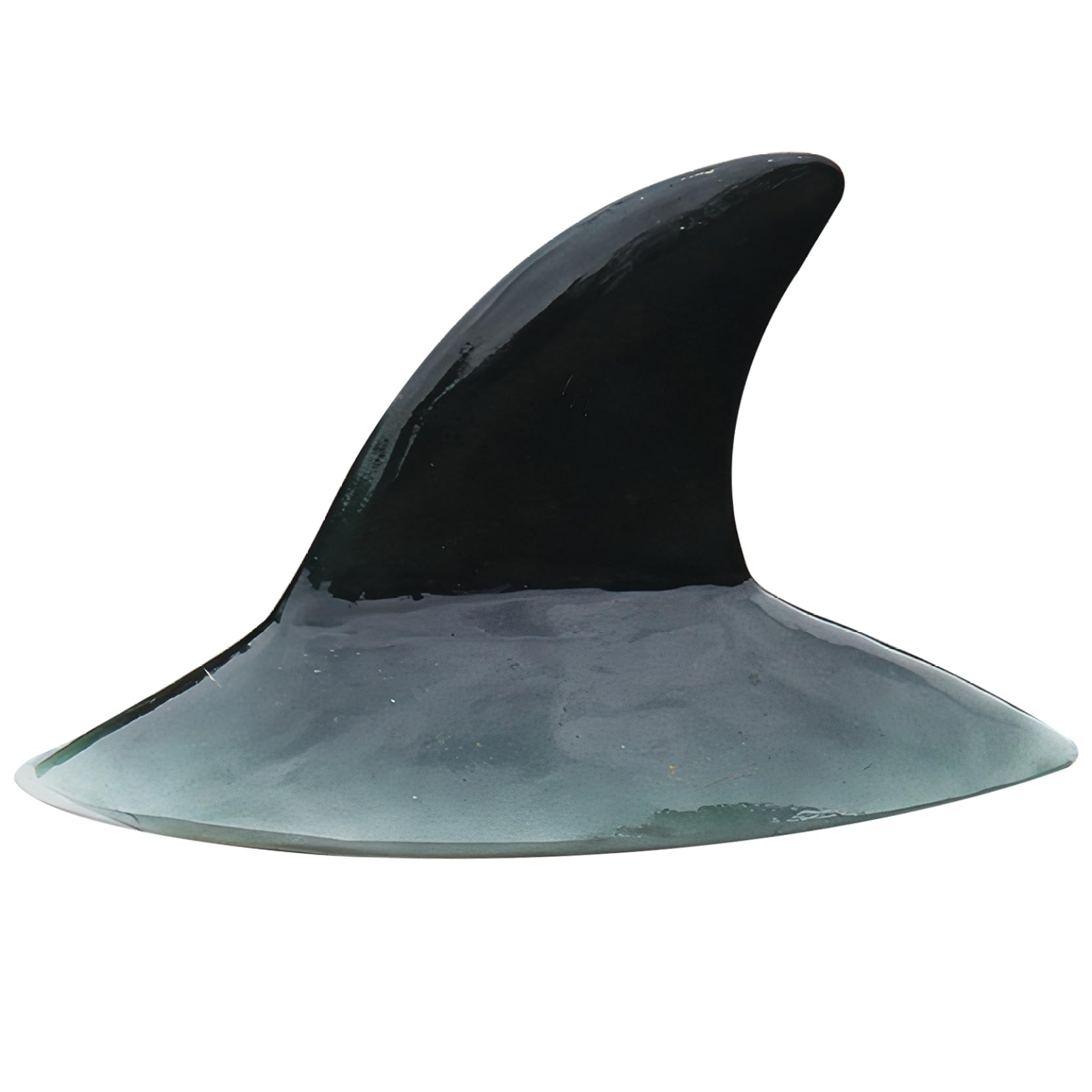 NASSMOSSE Floating Pond Decor Realistic Scary Floating Shark Resin Pond Decorations Outdoor Shark Decor for Pool Garden, Fin, 11.4x6.7in