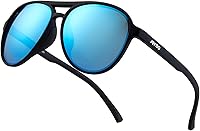 Vista 22 de Jefoo - Gafas de sol polarizadas estilo aviador para hombres y mujeres, retro, modernas, deportivas para exteriores con protección UV400