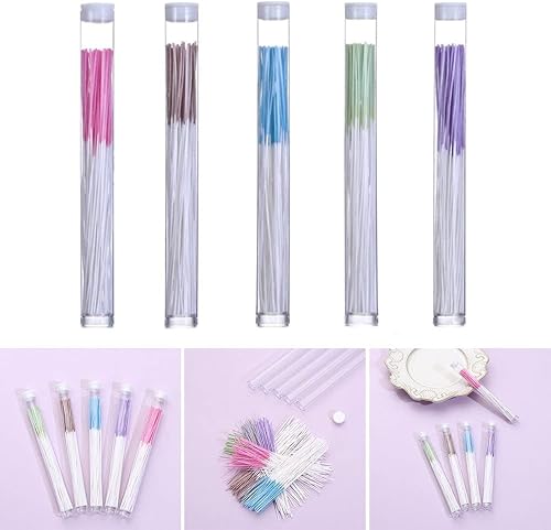 Miniatura 4 de 60pcs Limpiador de Piercing de Oído Conveniente Pendientes Agujero Hilo de Seda Postcuidado Nutre Niñas Hierba Oído Suciedad Hilo (Blanco) Piercing