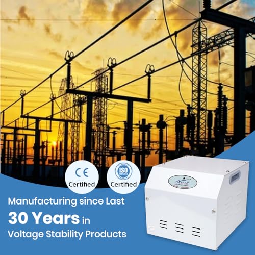 Image of Axvolt Crysta 4000W Step Down Voltage Converter | 220V-230V to 110V-120V Heavy Duty Transformer | Use USA, Canada & Japan Appliances in India | Universal Socket | 2-Year Warranty