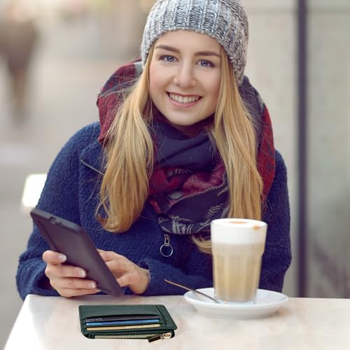 Image of Sodsay Card Case Slim Front Pocket Wallet for Women Credit Card Holder with Keychain | Slim, Front Pocket, Credit Card Holder, with Keychain