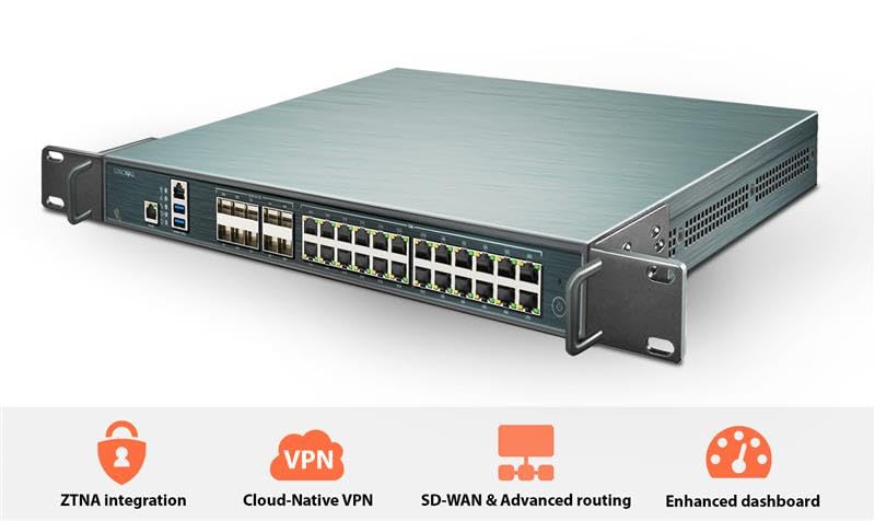 Image of SonicWall NSa3800 High Availability (03-SSC-4663) | Redundant HA Unit for NSa3800 Firewall Synchronization | Next-Generation Firewall | Ideal for Seamless Failover and Network Resilience