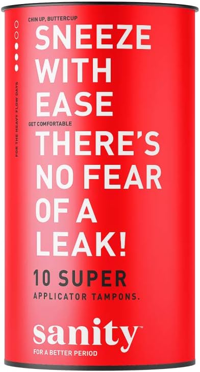 Sanity Super Applicator Tampons - Pack of 10