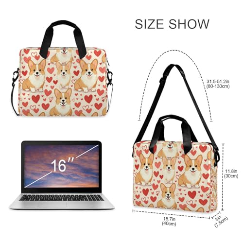 Bolso para portátil beige con correa y asa 15.6 pulg miniatura 5