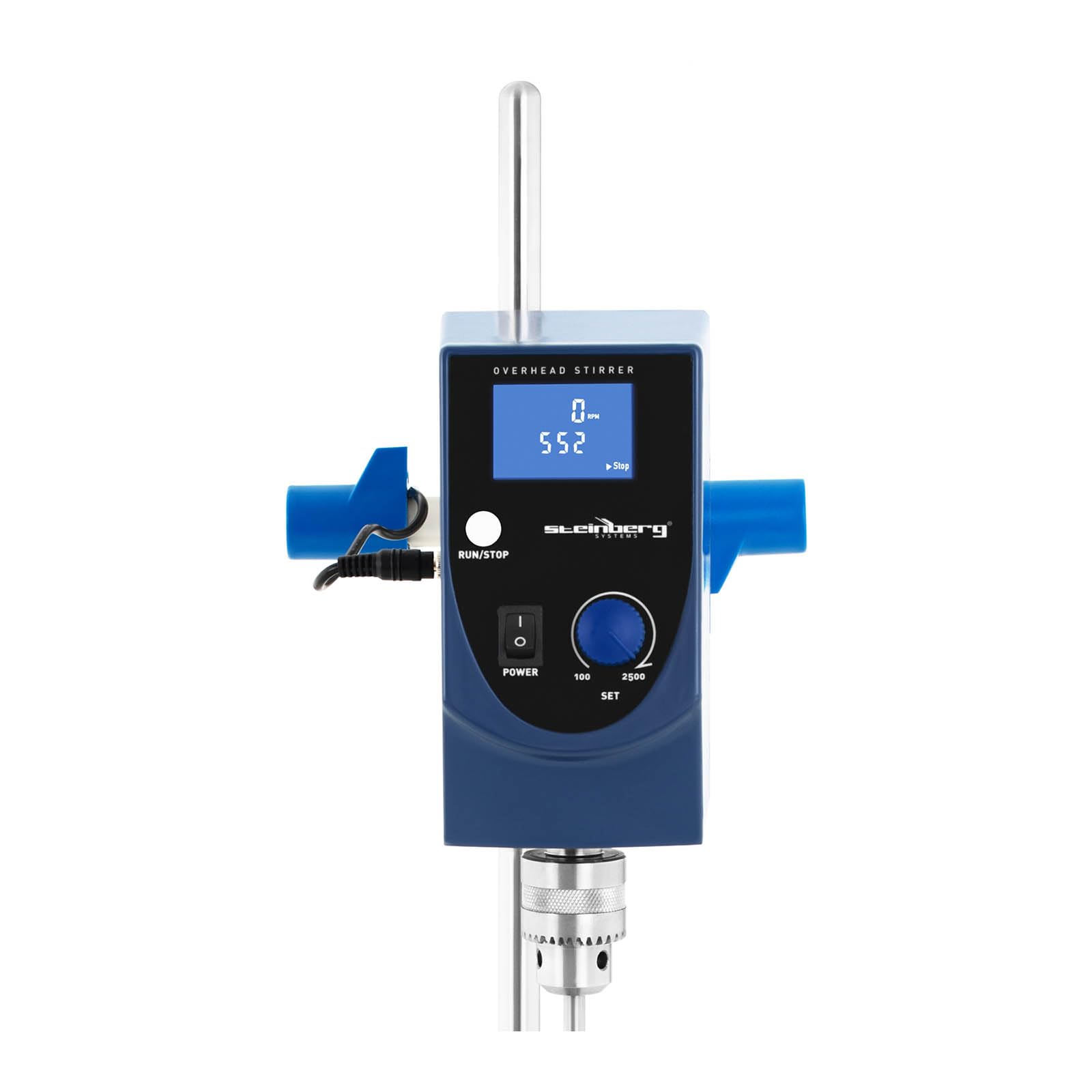 Steinberg Systems SBS-MR-2540 - Agitatore da laboratorio Overhead fino a 40 l, 100-2500 giri/min, timer Stirrer agitatore laboratorio