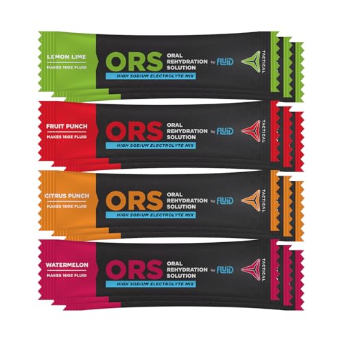 Fluid Tactical - ORS (Oral Rehydration Solution), Recover Faster, Extreme Dehydration Electrolytes,...