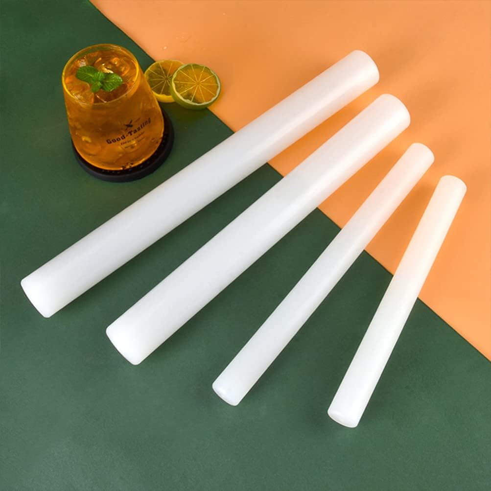 Kitchen Fruit Muddler Plastic Ice Grinding Stick for Strawberries Lemons and More for Cocktails and Juicing Suitable for Cup Heights