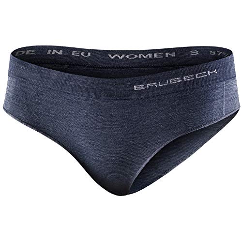 BRUBECK Seamless Unterhosen Damen aus Merino Wolle Komfortabel Antiallergen und Thermoaktive Underwear Women Atmungsaktive Slip Damen Nahtlos Ideal für Jeden Tag 100% hergestellt in der EU