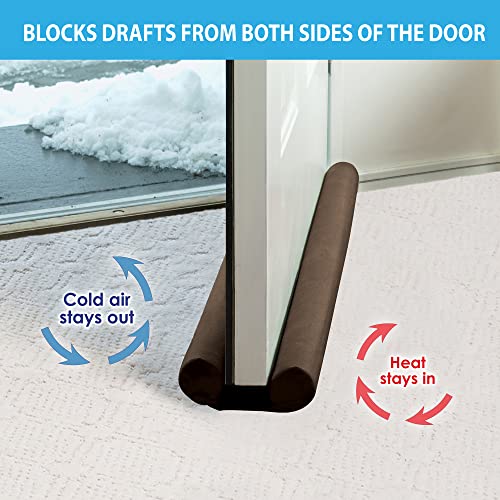 Twin Draft Guard Extreme, Single, Window And Door Draft Stopper, Bottom-Of-Door Soundproofing, Trademarked And Patented Original Under-Door Dust, Wind, And Noise Draft Stopper, 36 Inches, Brown #TOP5