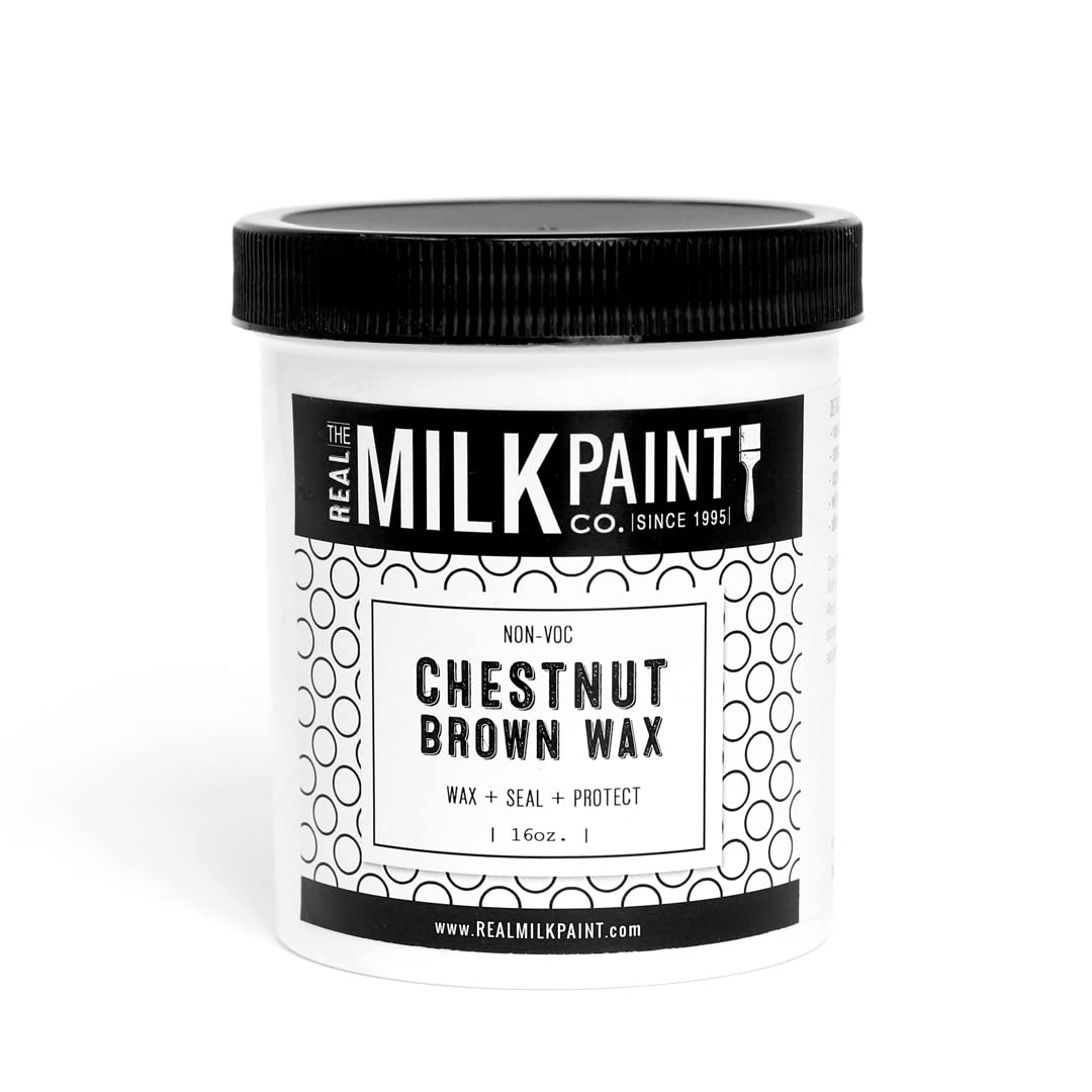 Real Milk Paint LLC Cera para madera 'Chestnut Brown Wax' 16 oz