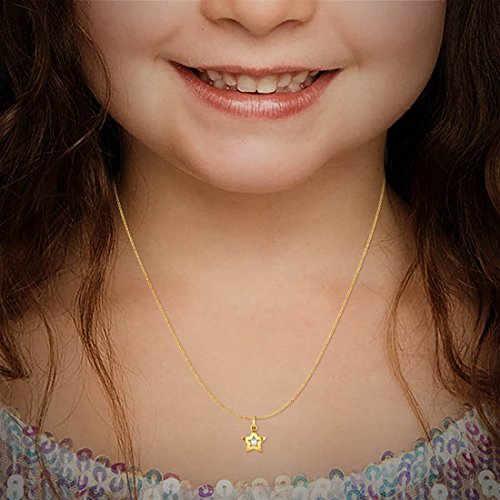 CANDERE by Kalyan Jewellers 18kt (750) BIS Hallmark Yellow Gold and Diamond Kids Pendant for Girls - Image 6