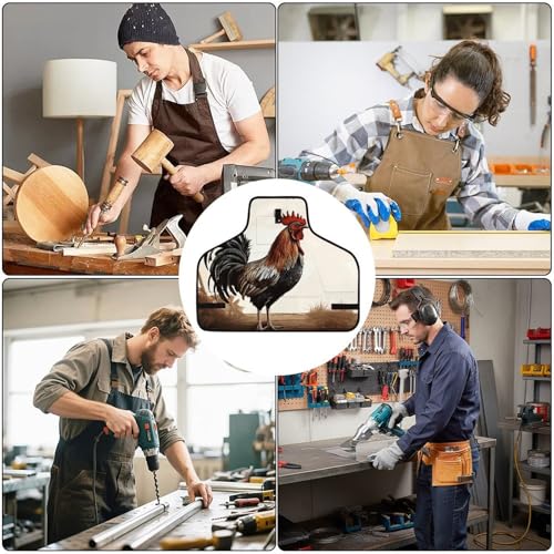 Delantal de trabajo con 8 bolsillos para hombres y mujeres miniatura 6