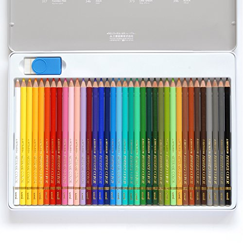 mitsubishi pencils uac36c erasable colored pencils uniateraise colors 36 colors