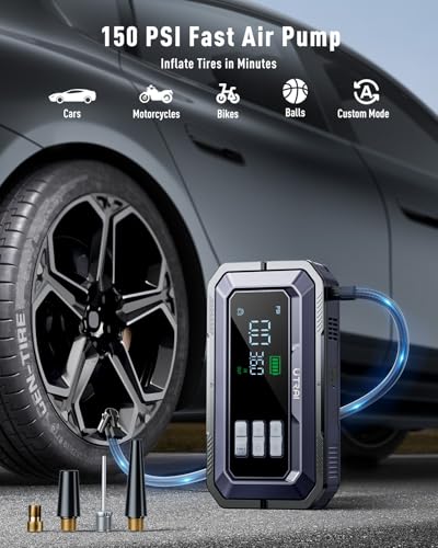 Portable Jump Starter with 150PSI Compressor