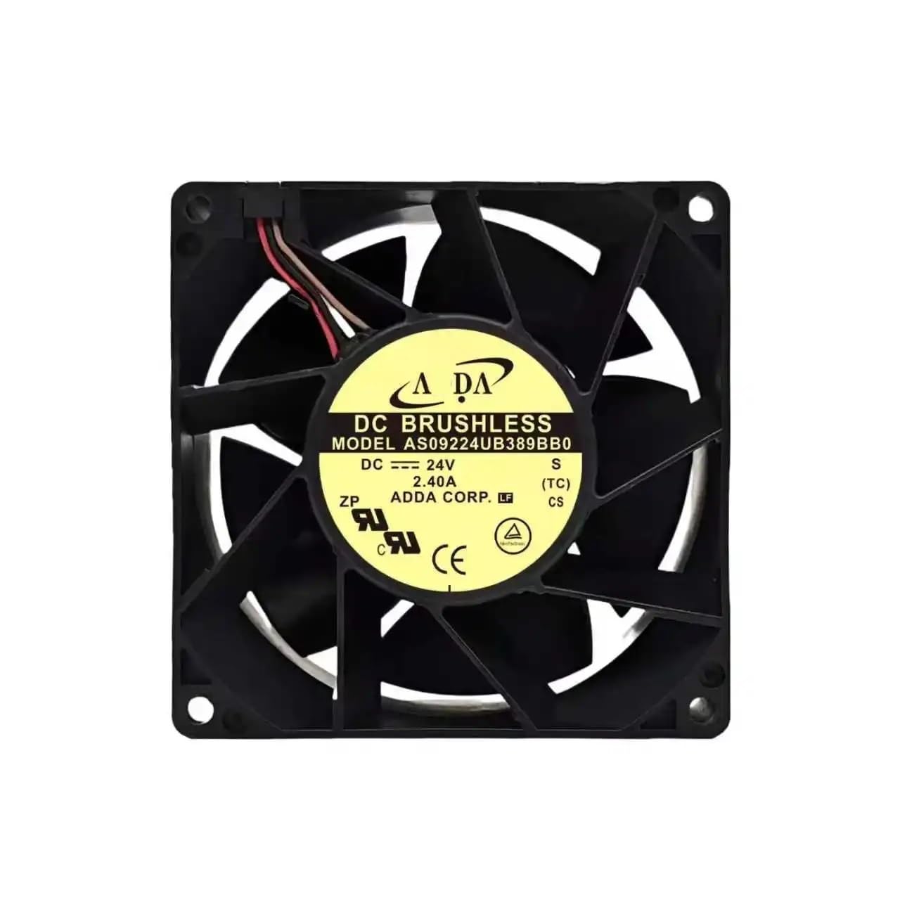 Ventilador de refrigeración industrial AS09224UB389BB0 92mm DC 24V 26W