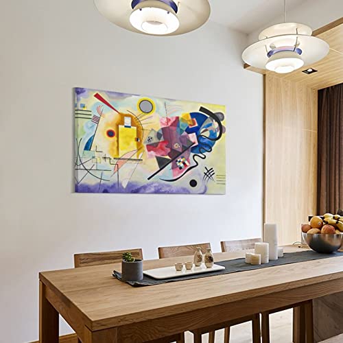 Yellow Red Blue By Wassily Kandinsky Cubism Futurism Constructivism Line Graphics Aestheticposters For Room Aesthetic 90S Famous Oil Paintings Reproduction Modern Print Artwork Canvas Wall Art For H #TOP2
