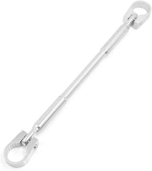 uxcell Universal Motorbike 22mm Handlebar Cross Bar Balance Beam Silver Tone