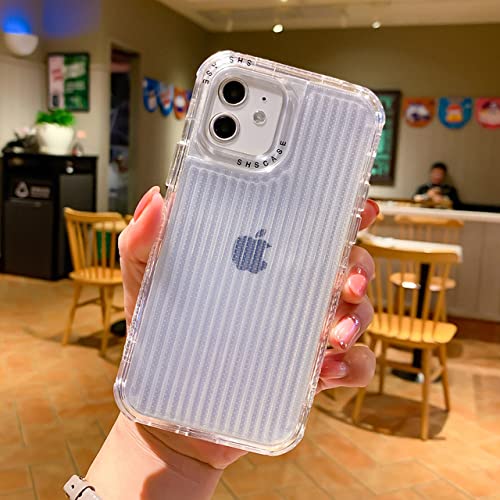Coque de téléphone Antichoc rayée : évitez les bris d'écran avec cette housse pour iPhone 11 12