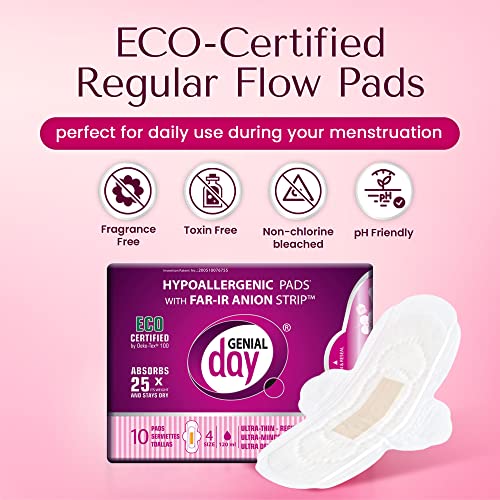 Hypoallergenic-Regular-Flow-Pads-with-FAR-IR-Anion-Strip-Super-Absorbent-Breathable-Vegan-and-Eco-Certified-Ultra-Thin-with-Wings-Count-90-Regular