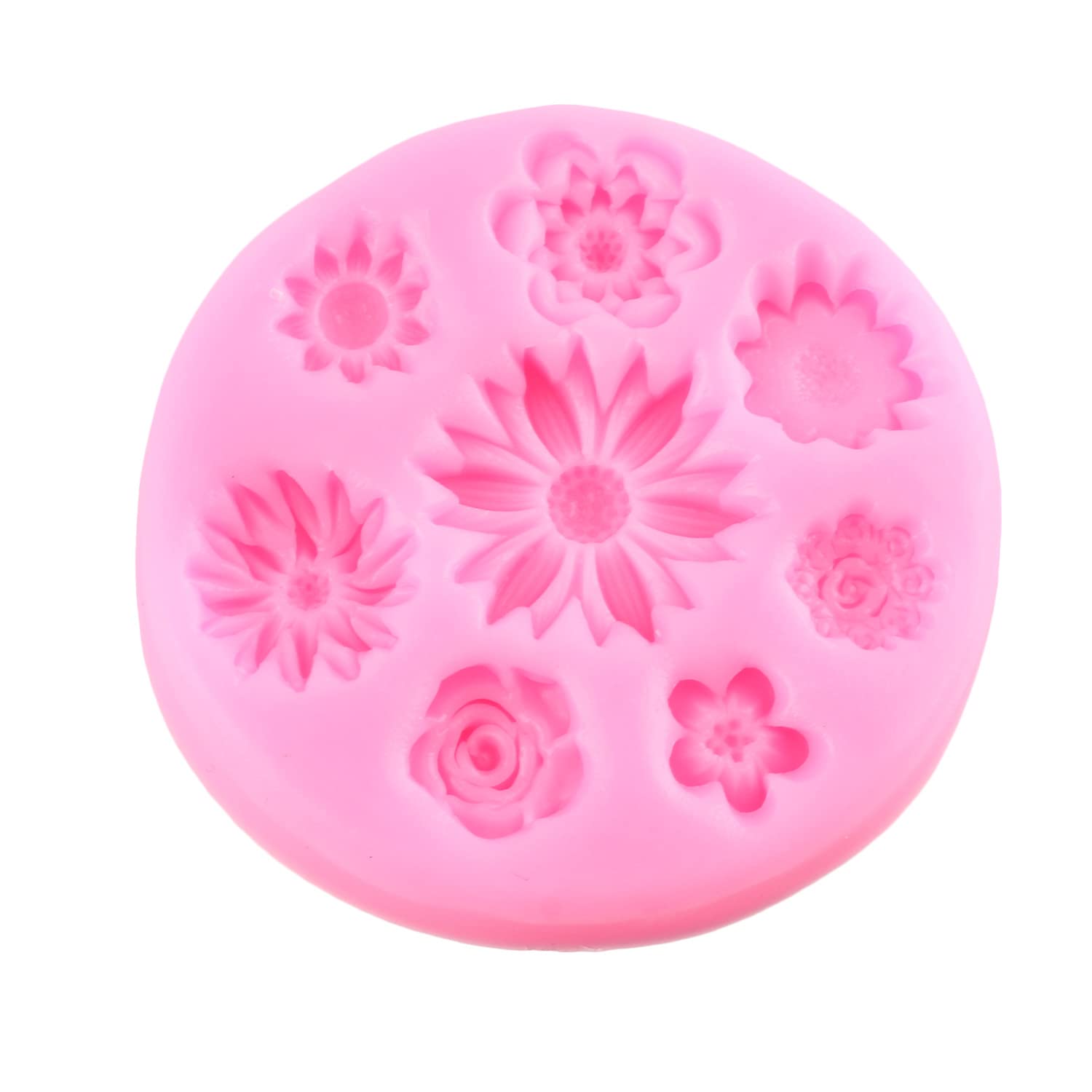 Stampo In Silicone Per Torte A Forma Di Fiore - 1 Pezzo Per Cioccolato, Fondente E Ghiaccio, Antiaderente E Sicuro Alimentare