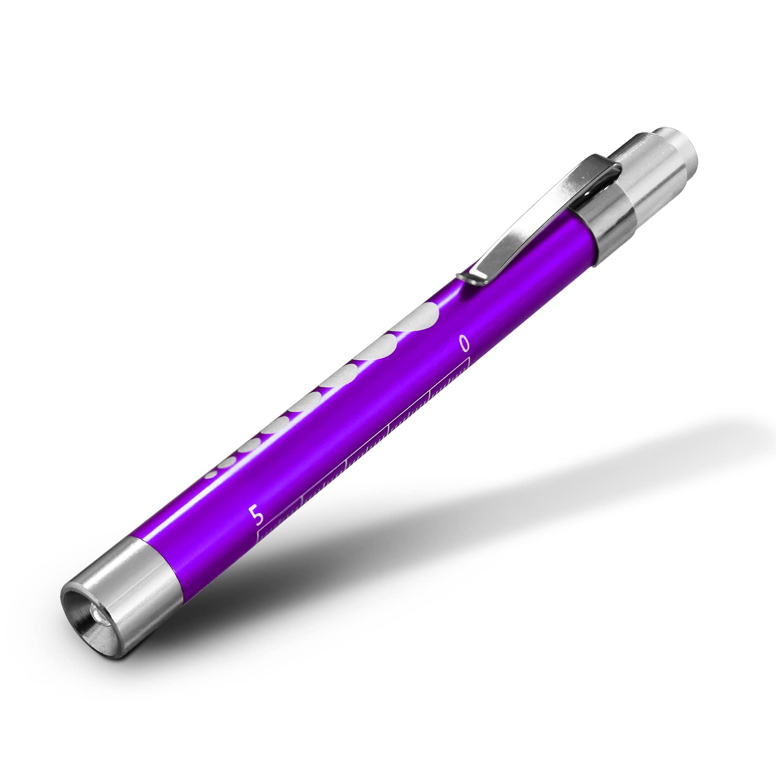 Re-Gen Purple Doctors Nurses Reusable Aluminium Led Pen Light Diagnostics Inspection Penlight Pocket Torch Flashlight (1, )