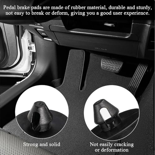 image for Yourkar 4 PCS Brake Switch Stopper, Auto Stopper Brake Switch Pad, Veh
