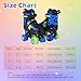 BABY JOY Roller Skates, 4 Sizes Adjustable Quad Skates for 5-14 Years Old Boys Girls Teens with Light-up Wheels & Safety Protection, Fun Illuminating Kids Skates (Blue & Black, Small (Little Kid))