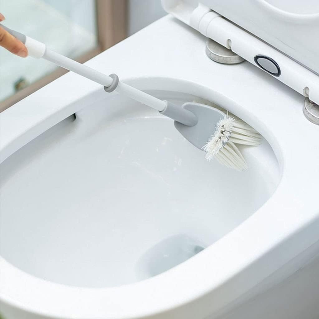 Toilet Brush Holder Toilet Bowl Brush Toilet Brush Holder, Toilet Bowl Brush Holder with Long Handle, Toilet Brush with Durable Scrubbing Bristles for Bathroom Toilet Brush Toilet Brush with Holder