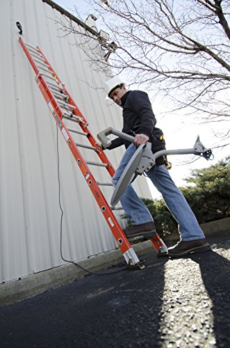 Louisville Ladder L-3025-24 Type IA Load Capacity Light Fiberglass Extension Ladder, 24'/300 lb