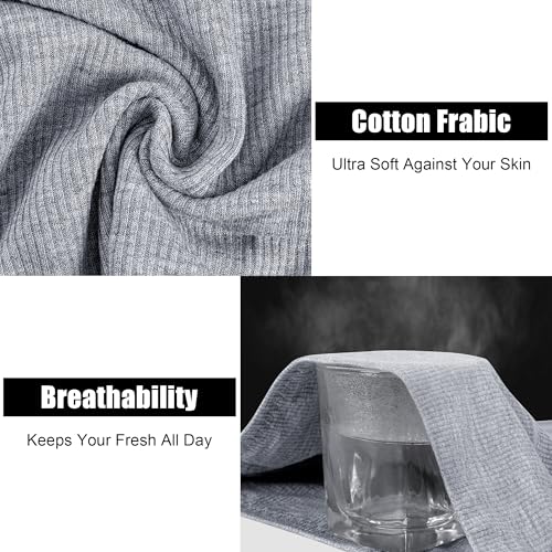Image of Womens Underwear Full Coverage Panties for Ladies Soft Breathable Cotton Briefs High Waisted Hipster