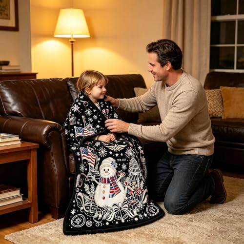 50x59 Inch DIY Throw 250th Anniversary Christmas Coloring Blanket for Adult (Black4) - image 4