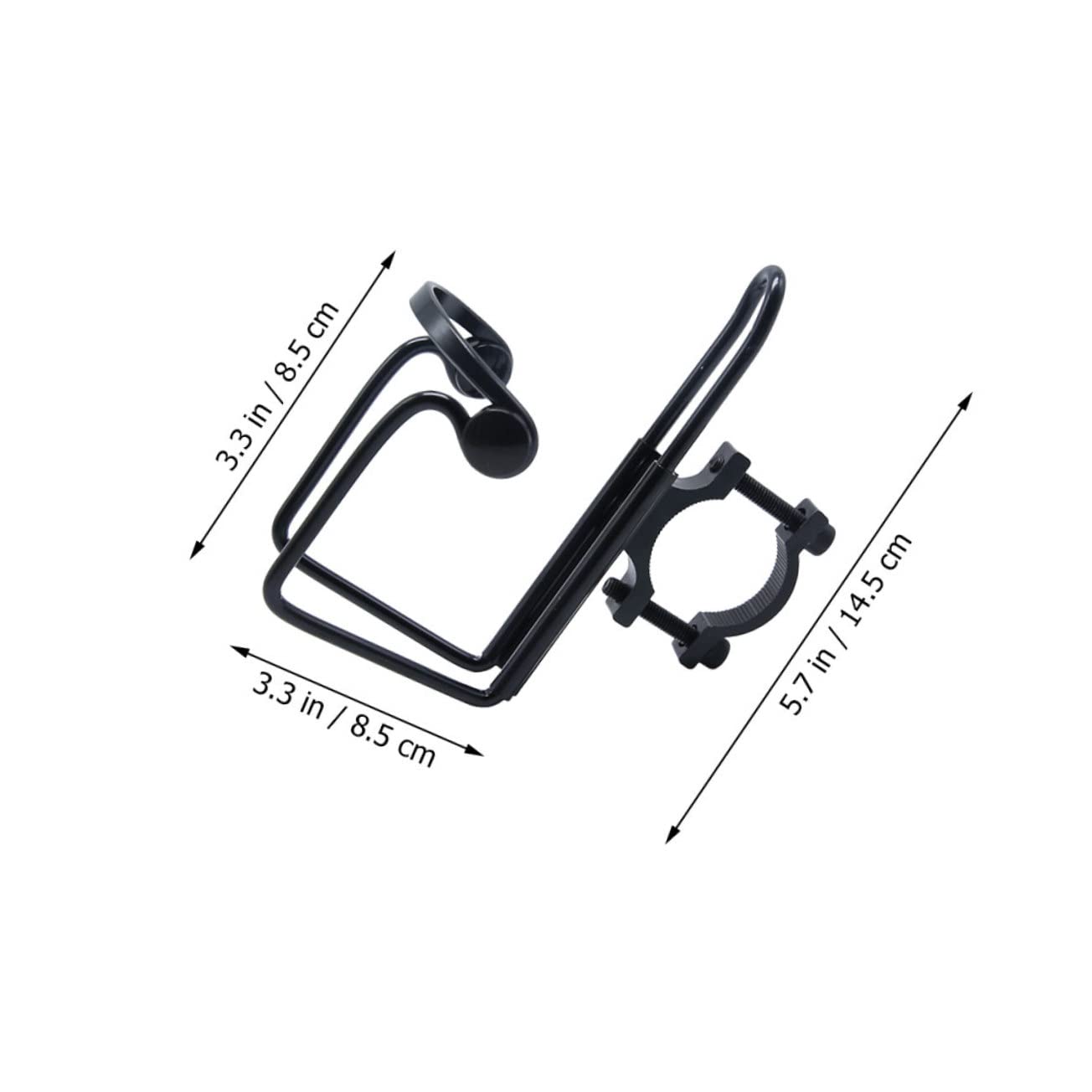 Sosoport 4 Piezas jaulas botellero de Ciclismo Accesorios para Bicicletas Soporte para Botella de Agua para Bicicleta portabotellas Profesional para Bicicletas aleación de Aluminio Negro