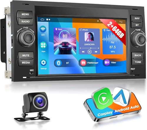 AUTORADIO POUR FORD Focus/Mondeo/S/C-MAX/Galaxy/Kuga DVD GPS Camera CarPlay 7" EUR 145,99