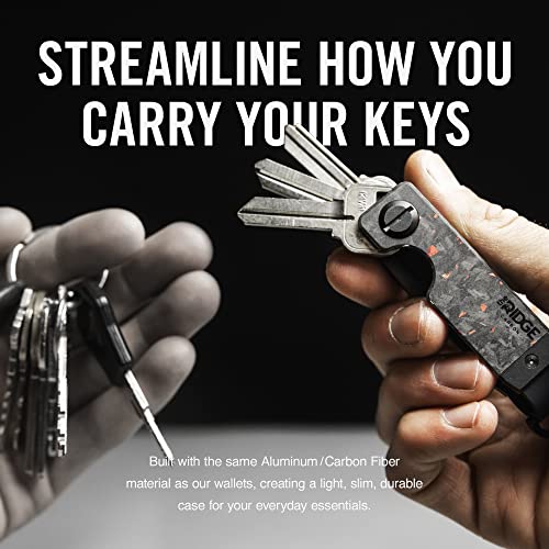 Image of The Ridge Key Organizer - Compact Metallic Key Holder, Minimalist Innovative Keyholder, Smart Keychain Secures 2-6 Keys