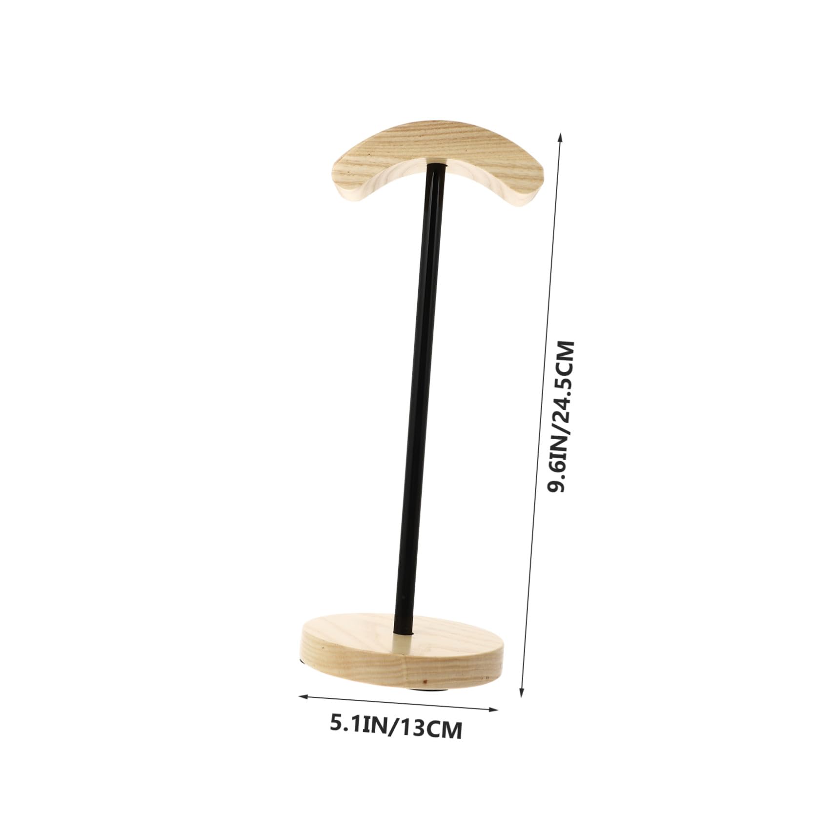 jojofuny Supporto Per Cuffie Legno Stand Per Headset Gaming Porta Cuffie Stabile Con Design Ad Supporto Da Tavolo Per Casa e Negozio
