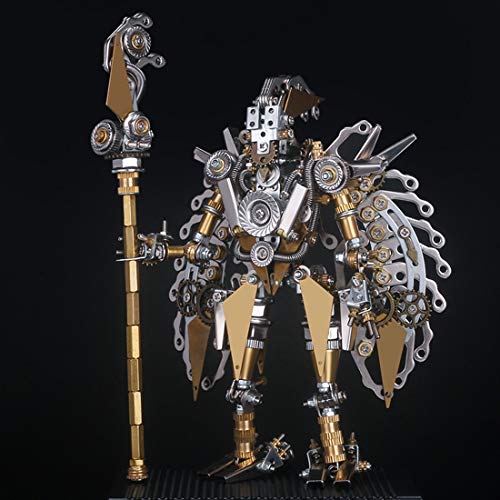 Metalowy model układanki 3D, zestaw samodzielnego montażu mechanicznej figurki żołnierza, model wojownika stali nierdzewnej, łamigłówka edukacyjna, ozdoba biurko