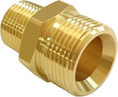 Miniatura 7 de Joywayus Acoplador de lavadora a presión M22-0.551 in Rosca hembra a M22-0.591 in macho accesorio para pistola de agua de alta presión manguera