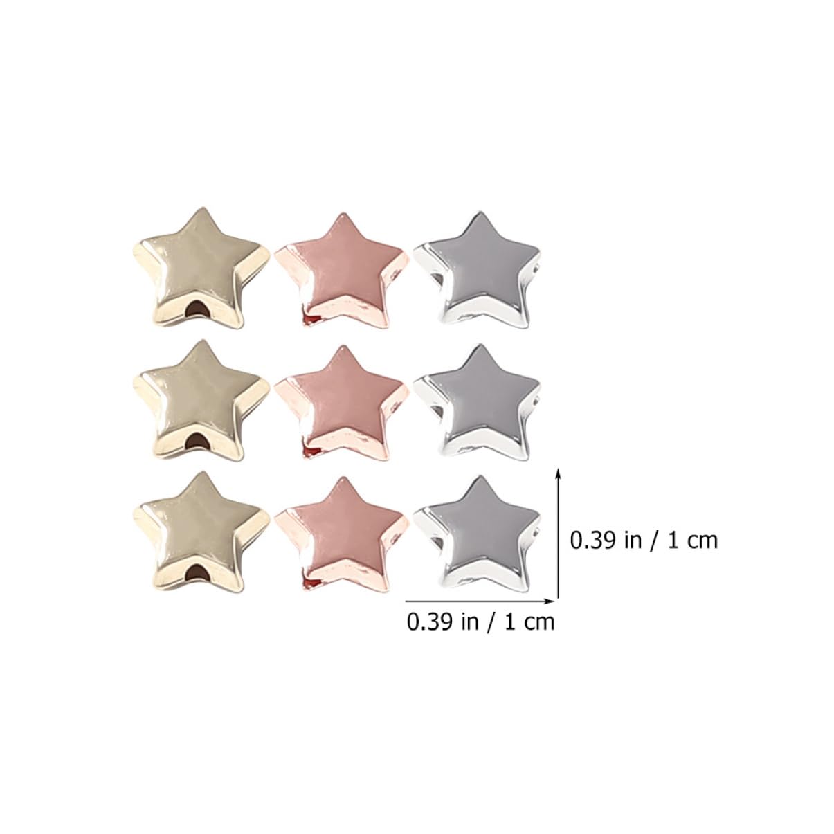 Gadpiparty Abalorios De Para Diy De Joyas Para Collares Y Pulseras Ccb De Metal Unidades Por Paquete 300 Piezas*4