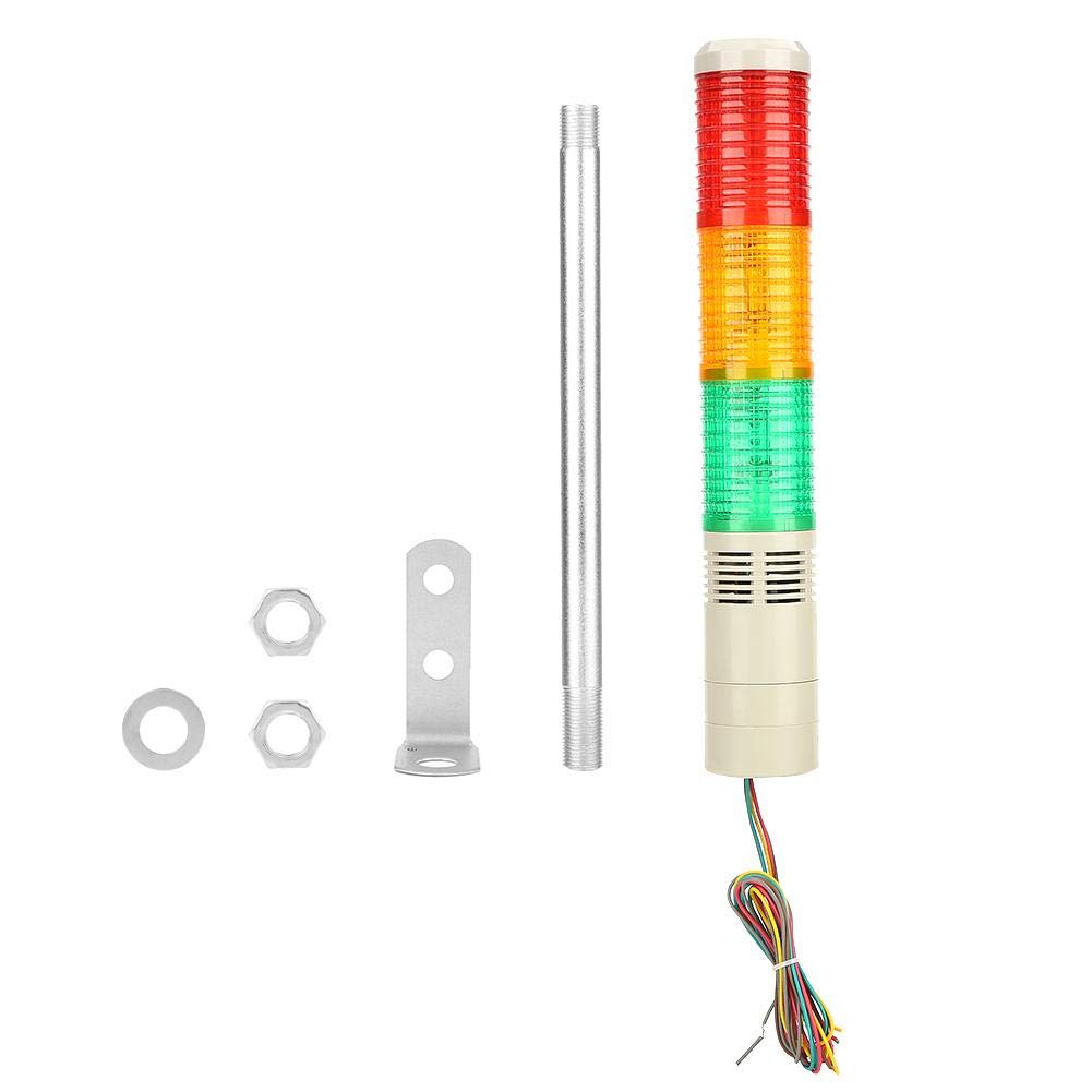 Buy 220VAC LED Warning Light, Machine Warning Light, Buzzer Sound, for