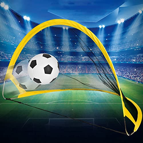 Gols de Futebol Pop-up Dobráveis, Mini-Rede de Futebol Portátil Com Bola, Bomba, Bolsa de Transporte