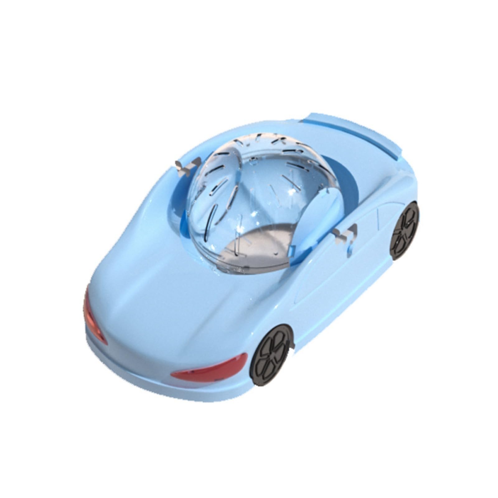 Coche Deportivo de Bola Rodante para Hámsteres, Pequeña Juguetería para Mascotas, Coche de Ejercicio con Rueda, Juguete de Superdeportivo para Hámsteres, Bola Rodante Interactiva de Fitness para