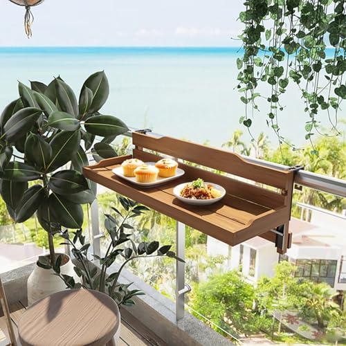 Petite table basse pliante murale peu encombrante pour petit balcon - 6