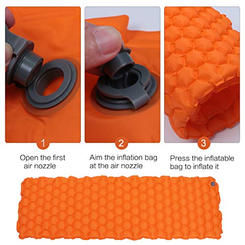 Tapete de dormir inflável impermeável para viagens da Besportble, tapete para acampamento, tenda, ta