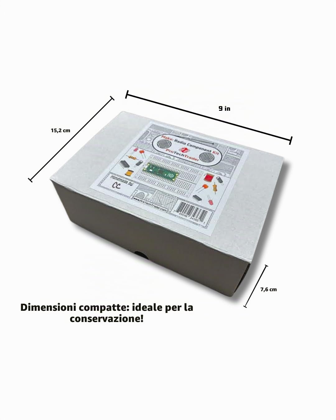 Produttore: Kit di elettronica radio - Il pacchetto di componenti segue esperimenti, progetti fai da te e circuiti, inclusi adattamenti del microcontroller Raspberry Pi nel libro in brossura 2024 di
