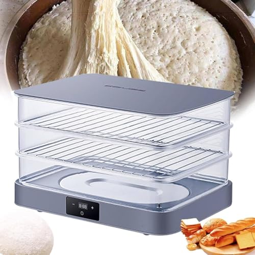 AWAYDD Bread Proofer,Fermentation Box,Electric Dough Proofer Machine for Home,with Adjustable Temperature,Timing,and Automatic Humidity Control for Even Fermentation