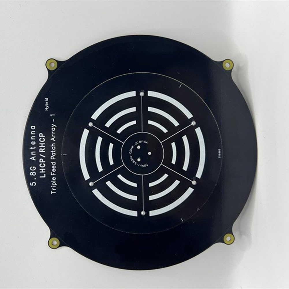 Antenne Patch Triple Feed 5,8 GHz, Gain Élevé de 14 DBi, Directionnelle LHCP RHCP, pour Drone FPV et Quadricoptère RC