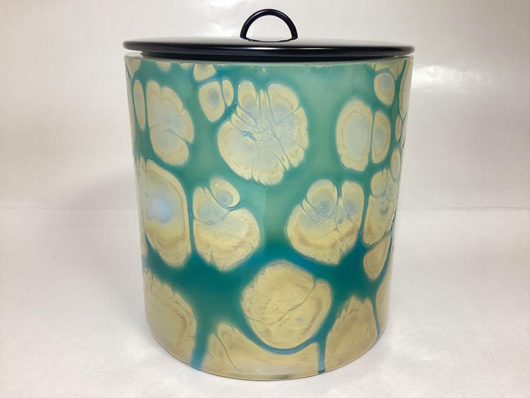 Amazon.co.jp: 茶道具 古物品 水指 義山 窯変硝子 上野良樹