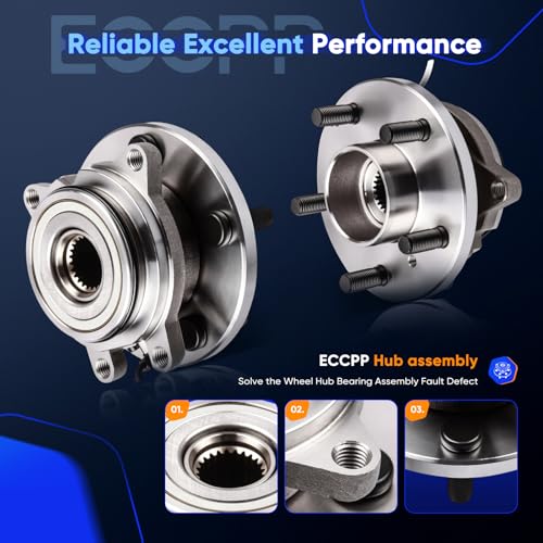 Image of ECCPP 2PC Wheel Hub Assembly Front TAY100060 2000-04 for Land Rover